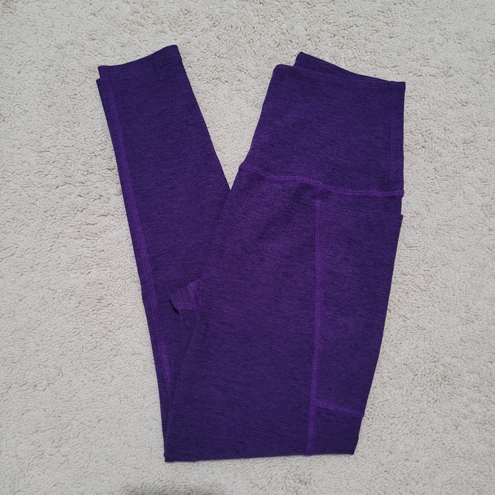Beyond Yoga Dark Purple Spacedye Leggings - Small